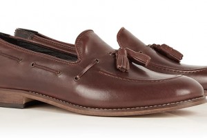 Hudson Chocolate Tassel Tyska Loafers