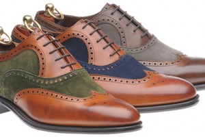 Herring Two Tone Brogue Shoes