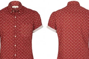 River Island Short Sleeve Paisley Shirt