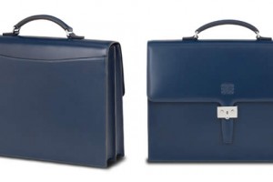 Loewe Ocean-Blue Diplimatico Briefcase