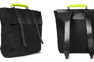 Paul Smith Accessories Leather & Felt Backpack