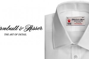 Turnbull & Asser White-on-White Mini Square Superfine Shirt