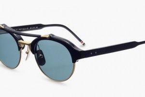 Thom Browne Gold Round Sunglasses